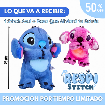 Peluche Stitch Que Respira Antiestrés Edición Limitada