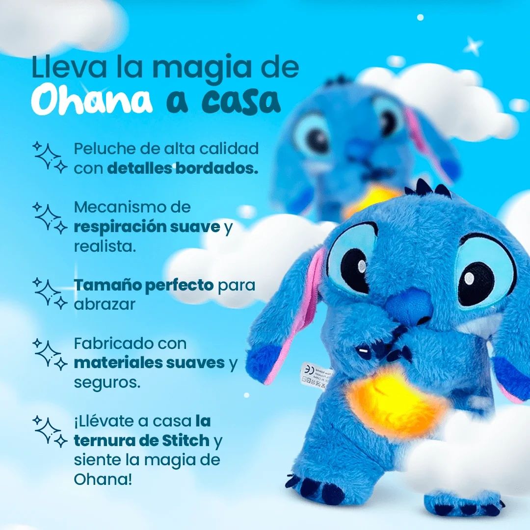 Peluche Stitch Que Respira Antiestrés Edición Limitada